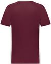 Am image of a Custom Augusta Cutter Plus V Neck Jersey in Maroon/White!