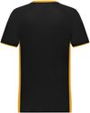 Am image of a Custom Augusta Cutter Plus V Neck Jersey in Black/Gold!