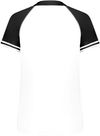 Am image of a Custom Augusta Ladies Cutter Plus Henley Jersey in White/Black!