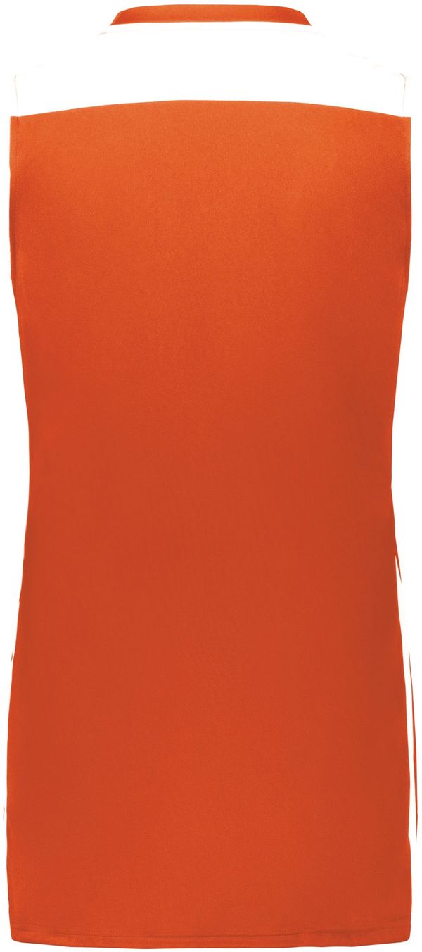 Am image of a Custom Augusta Swish Reversible Basketball Jersey in Orange/White!