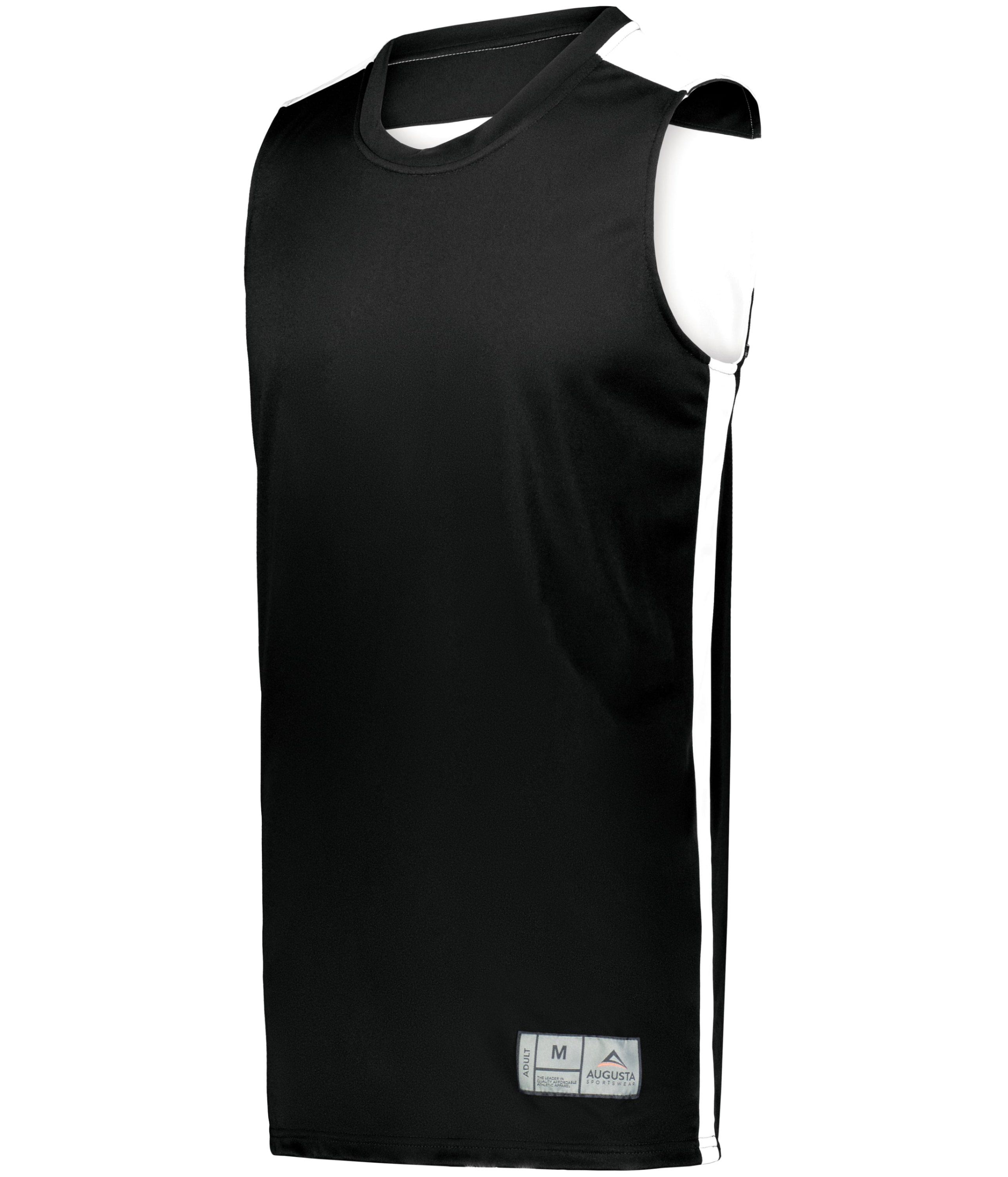 Augusta Swish Reversible Basketball Jersey in Black/White