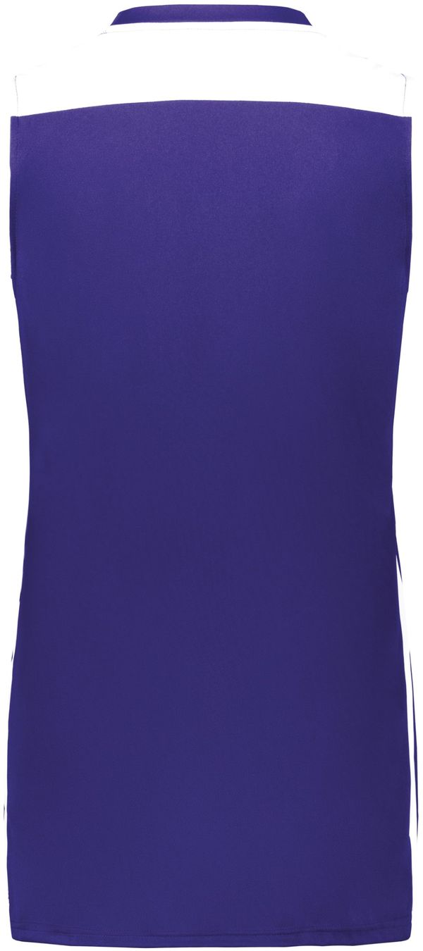 Am image of a Custom Augusta Swish Reversible Basketball Jersey in Purple/White!