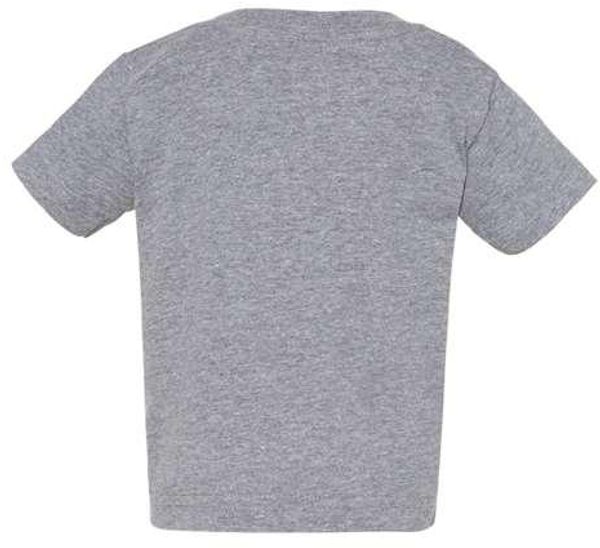 Am image of a Custom Rabbit Skins Infant Fine Jersey Tee in Granite Heather!