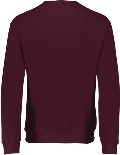 Am image of a Custom Russell Athletic Dri Power Fleece Crew Sweatshirt in Maroon!