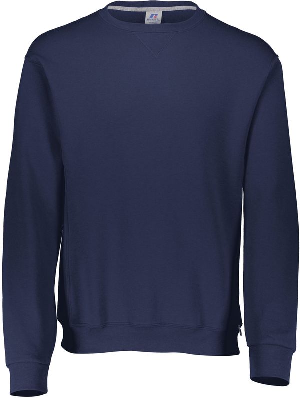 Am image of a Custom Russell Athletic Dri Power Fleece Crew Sweatshirt in J.Navy!