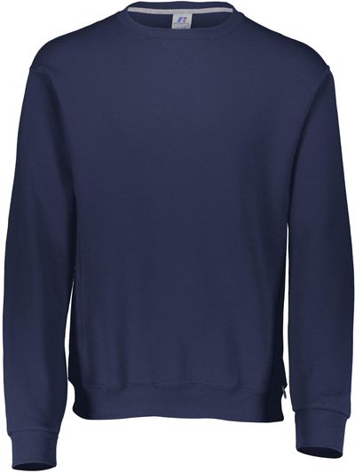Am image of a Custom Russell Athletic Dri Power Fleece Crew Sweatshirt in J.Navy!