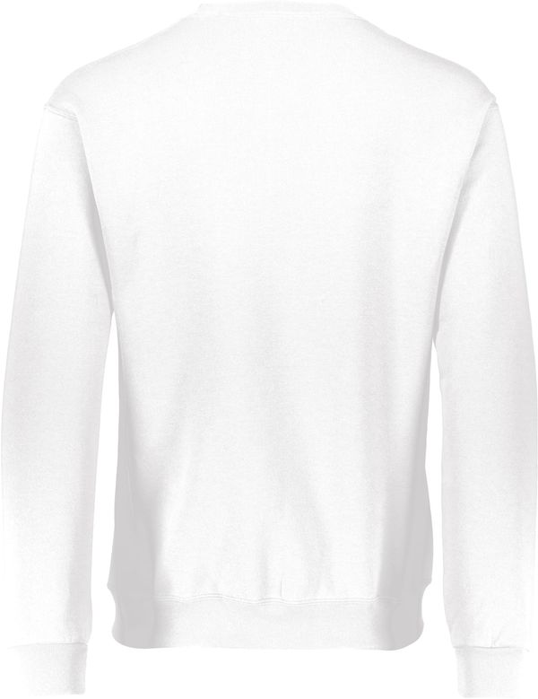 Am image of a Custom Russell Athletic Dri Power Fleece Crew Sweatshirt in White!