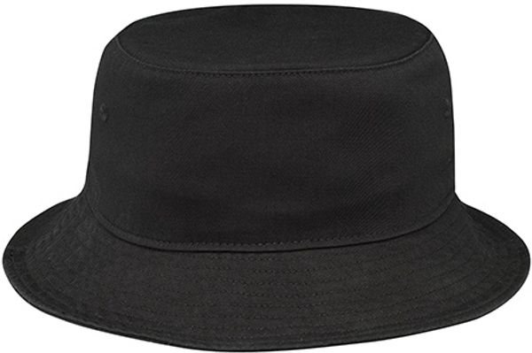 Am image of a Custom AJM Washed Cotton Drill Deluxe Bucket Hat in Washed Black!