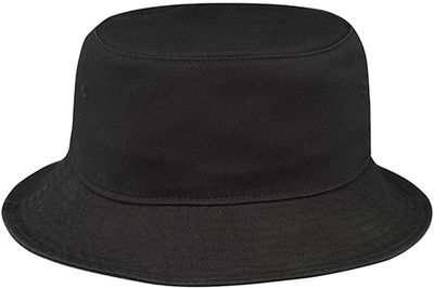 Am image of a Custom AJM Washed Cotton Drill Deluxe Bucket Hat in Washed Black!