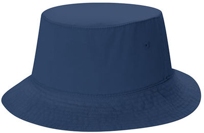 Am image of a Custom AJM Washed Cotton Drill Deluxe Bucket Hat in Washed Navy!