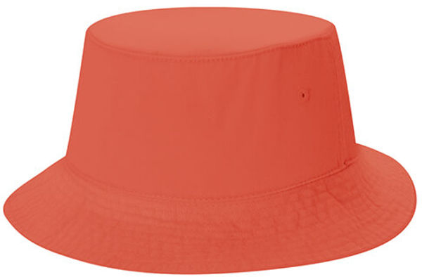 Am image of a Custom AJM Washed Cotton Drill Deluxe Bucket Hat in Washed Orange!