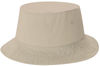 Am image of a Custom AJM Washed Cotton Drill Deluxe Bucket Hat in Washed Taupe!