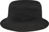 Am image of a Custom AJM Washed Cotton Drill Deluxe Bucket Youth Hat in Black!