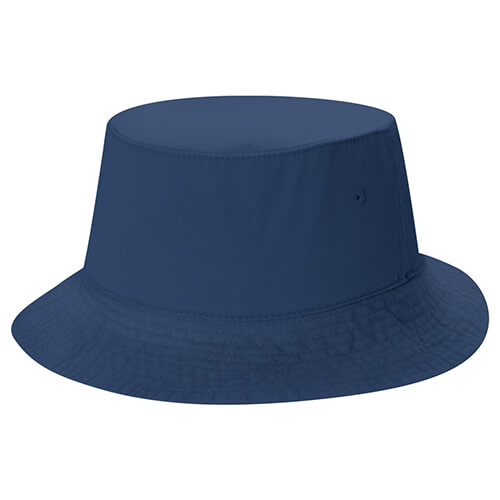 AJM Washed Cotton Drill Deluxe Bucket Youth Hat in Washed Navy