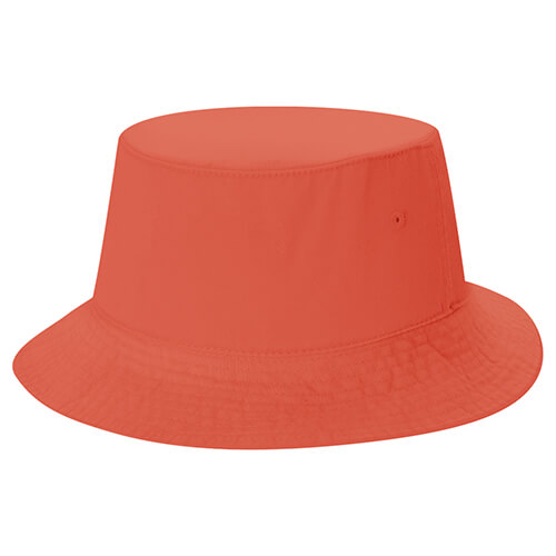 AJM Washed Cotton Drill Deluxe Bucket Youth Hat in Washed Orange