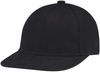 Am image of a Custom AJM Flat Peak Deluxe Chino Twill Youth Cap in Black!