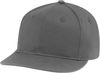Am image of a Custom AJM Flat Peak Deluxe Chino Twill Cap in Slate!