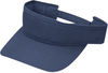 Am image of a Custom AJM Deluxe Blended Chino Twill Visor in Navy!