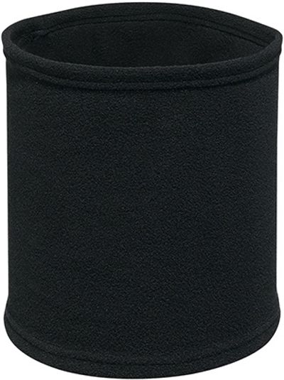 Am image of a Custom AJM Polyester Fleece Neck Warmer in Black!