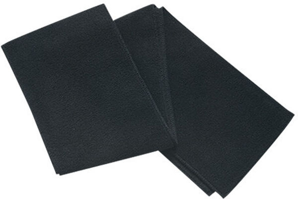 Am image of a Custom AJM Polyester Fleece Scarf in Black!