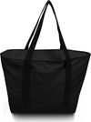 Am image of a Custom Liberty Bags Bay View Giant Zippered Boat Tote in Black/Black!