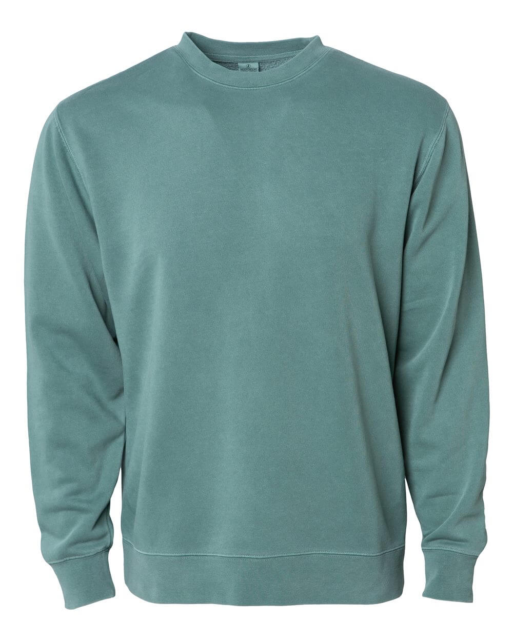 Independent Trading Co. Unisex Midweight Pigment Dyed Crewneck Sweatshirt in Pigment Alpine Green