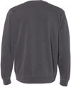Am image of a Custom Independent Trading Co. Unisex Midweight Pigment Dyed Crewneck Sweatshirt in Pigment Black!