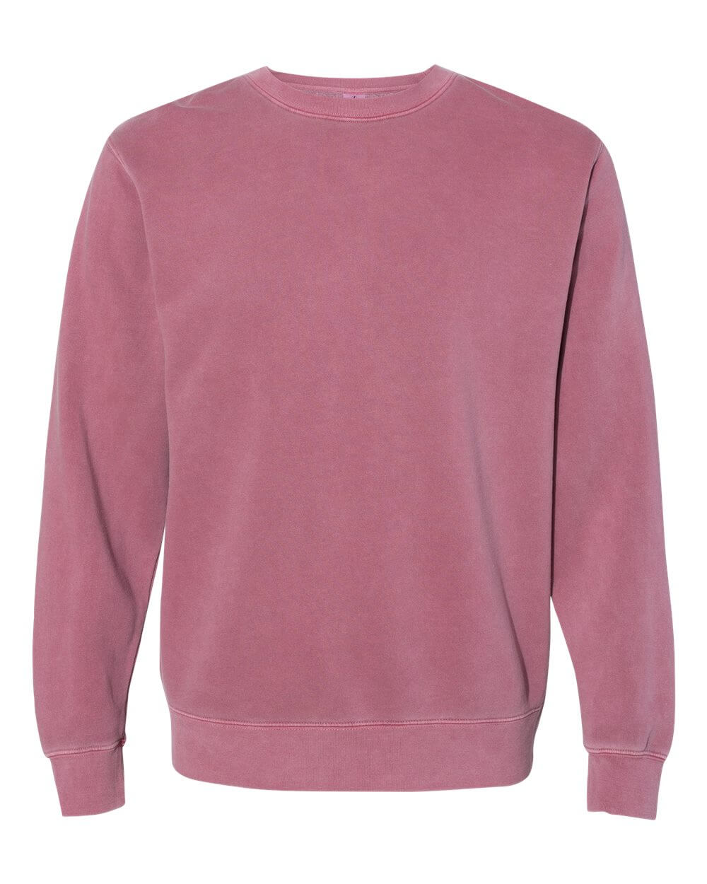 Independent Trading Co. Unisex Midweight Pigment Dyed Crewneck Sweatshirt in Pigment Maroon