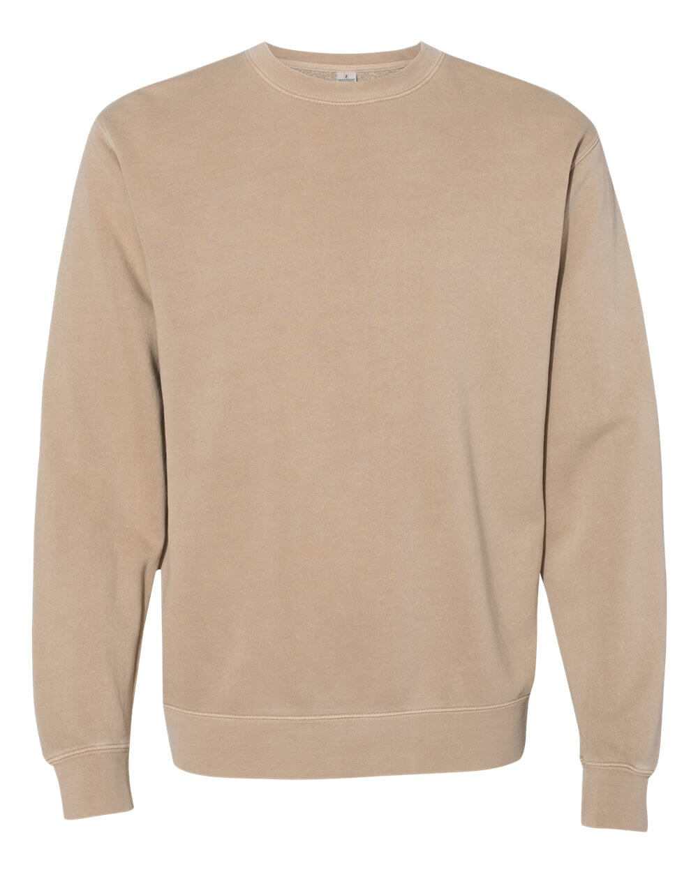 Independent Trading Co. Unisex Midweight Pigment Dyed Crewneck Sweatshirt in Pigment Sandstone