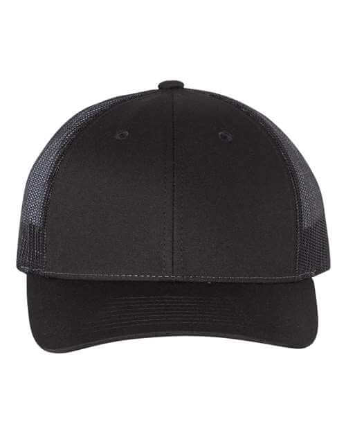 Richardson Low Pro Trucker Cap in Black