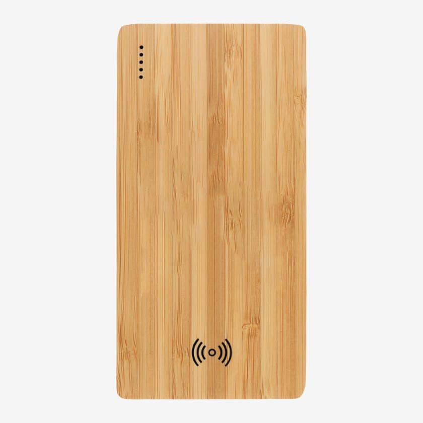 Plank 5000 mAh Bamboo Wireless Power Bank in Wood