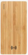 Am image of a Custom Plank 5000 mAh Bamboo Wireless Power Bank in Wood!