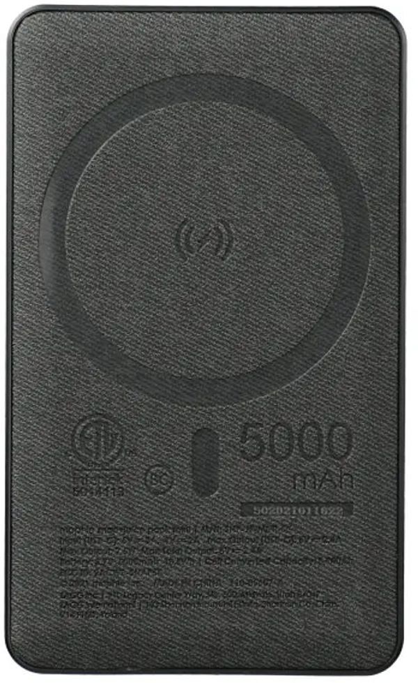 An image of a Custom mophie SnapPlus Mini 5000 mAh Wireless Power Bank in Black!