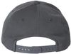 Am image of a Custom Premium Curved Visor Snapback Cap in Dark Grey!