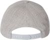 Am image of a Custom Premium Curved Visor Snapback Cap in Heather Grey!