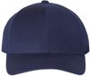 Am image of a Custom Premium Curved Visor Snapback Cap in Navy!