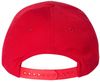 An image of a Custom Premium Curved Visor Snapback Cap in Red!