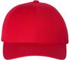 An image of a Custom Premium Curved Visor Snapback Cap in Red!