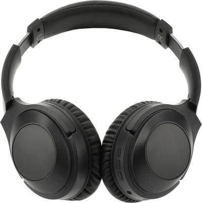 Am image of a Custom Hush Active Noise Cancellation Bluetooth Headphone in Black!