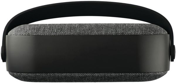 Am image of a Custom Woven Fabric Bluetooth Speaker in Black!