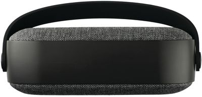 Am image of a Custom Woven Fabric Bluetooth Speaker in Black!