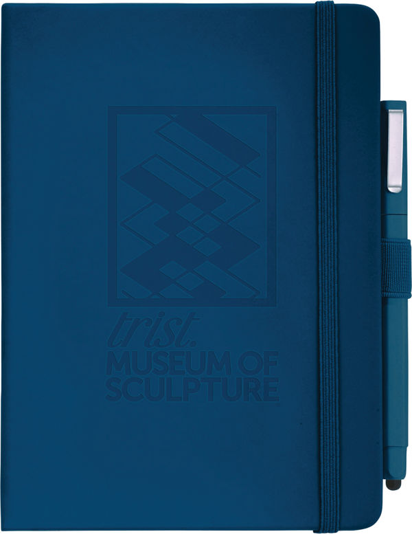 Am image of a Custom Vienna Hard Bound JournalBook Bundle Set in Navy!