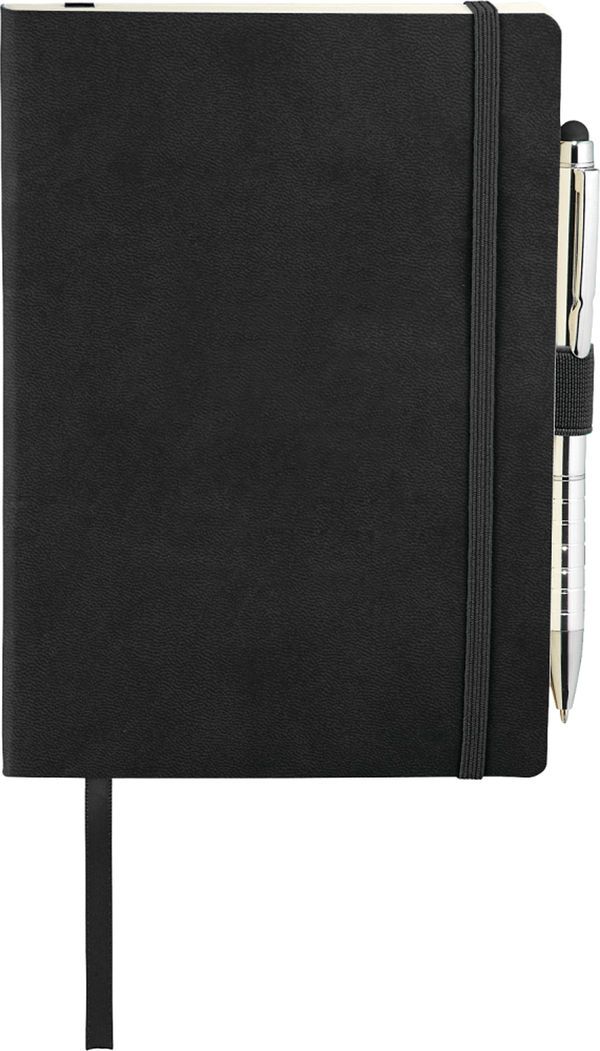 Am image of a Custom Revello Soft Bound JournalBook Bundle Set in Black!
