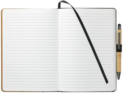 An image of a Custom FSC Bamboo Bound JournalBook Bundle Set!