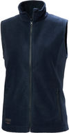 Am image of a Custom Helly Hansen Womens Manchester Fleece Vest in Navy!