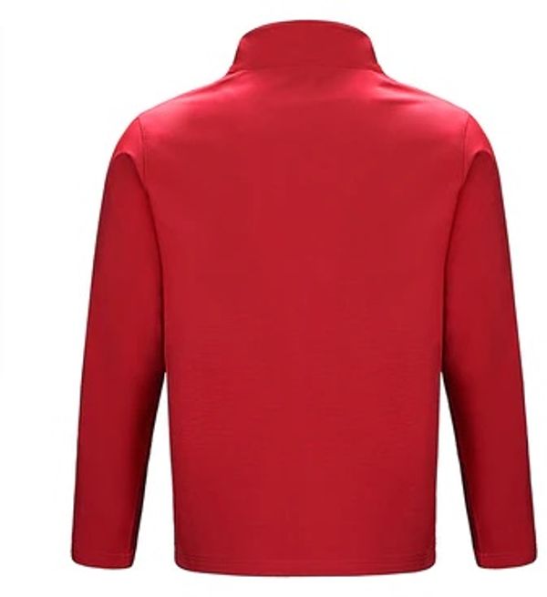 Am image of a Custom CX2 Cadet Lightweight Softshell Jacket in Red!
