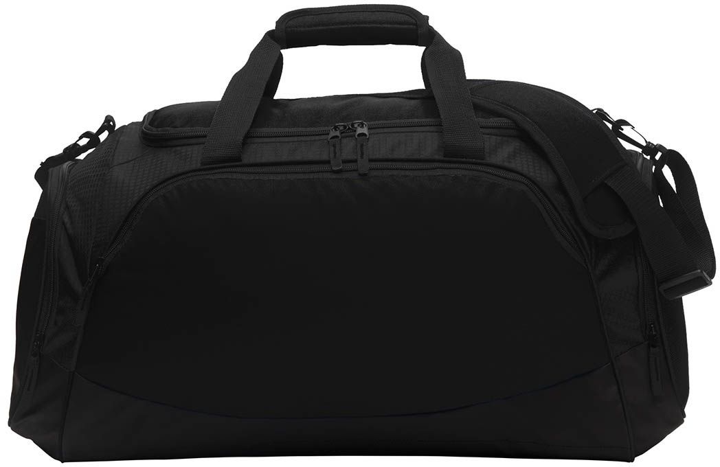 Port Authority Medium Active Duffel Bag in Black/Black