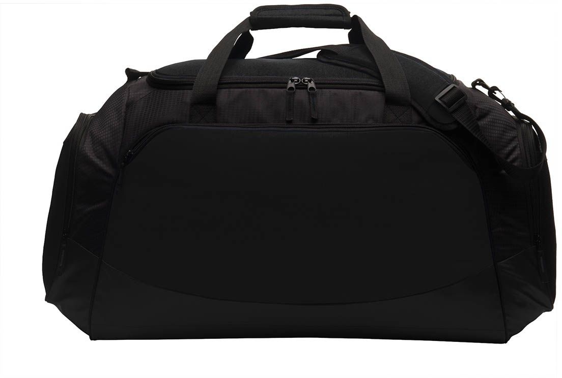 Port Authority Large Active Duffel Bag in Black/Black