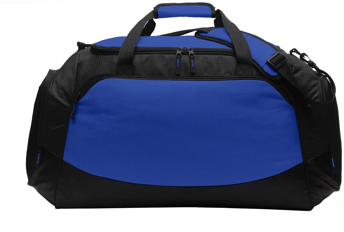 Port Authority Large Active Duffel Bag in True Royal/Black