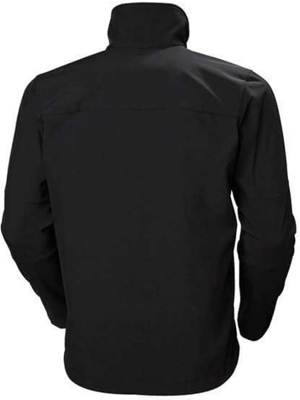 Am image of a Custom Helly Hansen Men's Kensington Softshell Jacket in Black!
